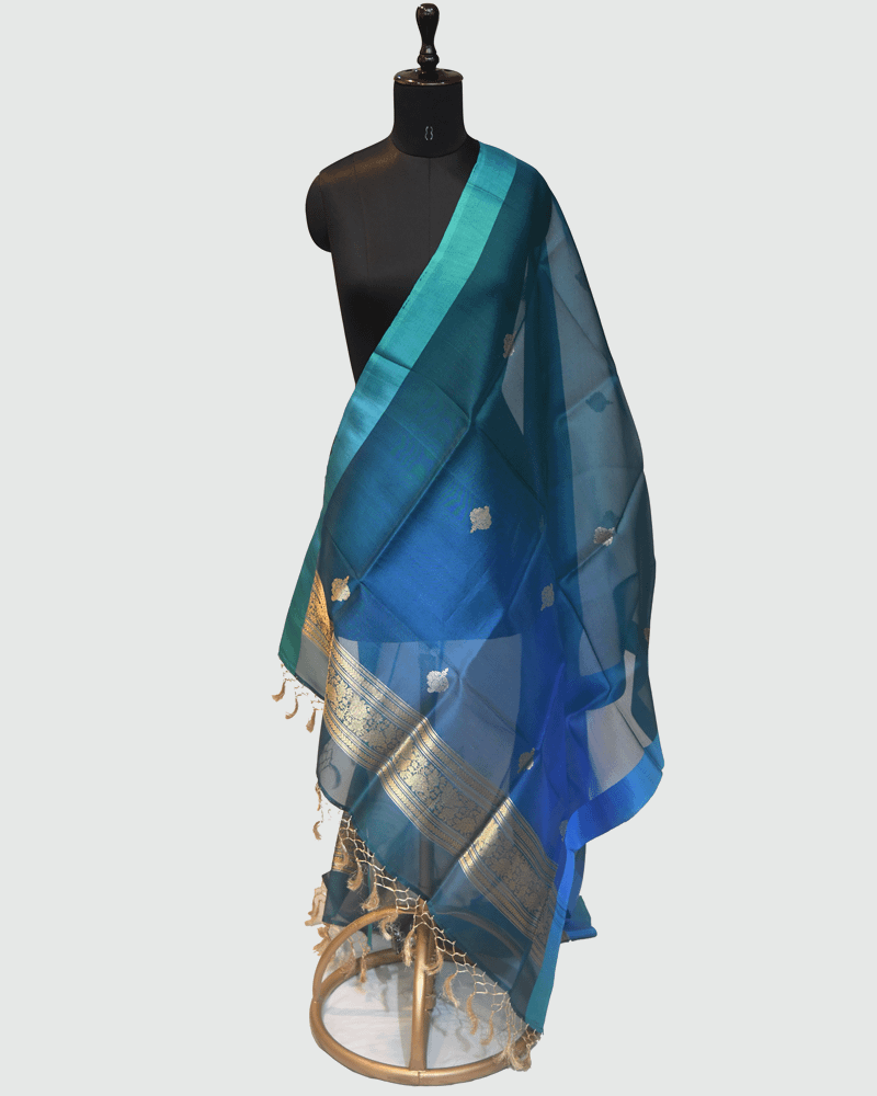 Teal Azure Dupatta
