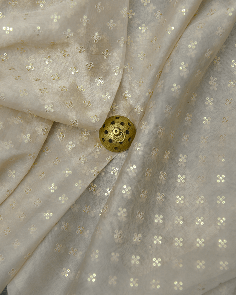 Off-white Sequins Fabric