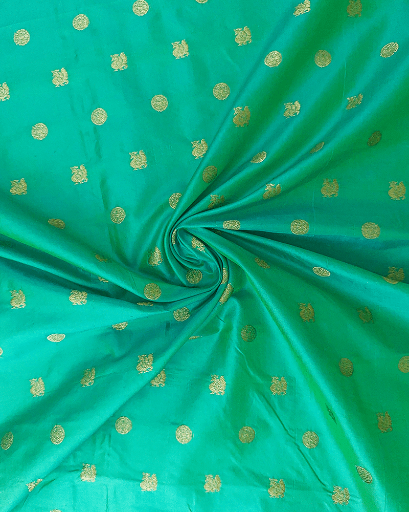Sea Green Silk Fabric