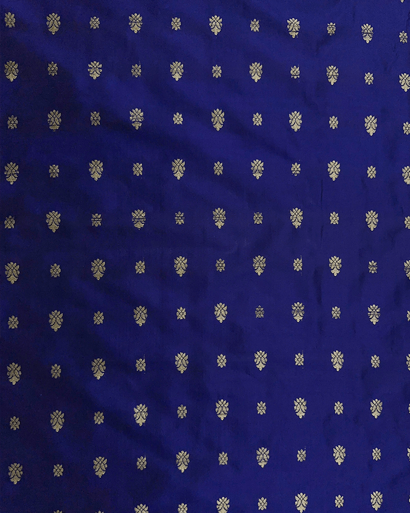 Royal Blue Silk Fabric - Image 2